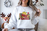 Christmas Plaid Sunflower Teacher Jumper, Christmas Sweatshirt, Christmas Gift for Teacher, Christmas Hoodie - Craftellery